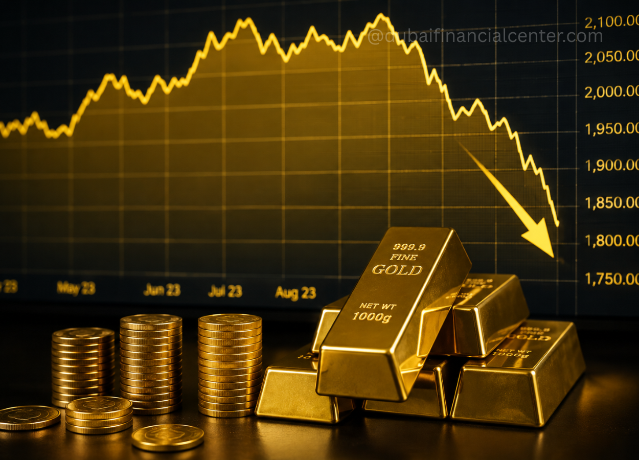 Dubai Gold Prices Drop Again as 24K Falls Dh8.25 in Two Days