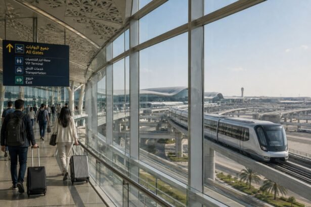Al Maktoum International Airport’s 50km people mover system