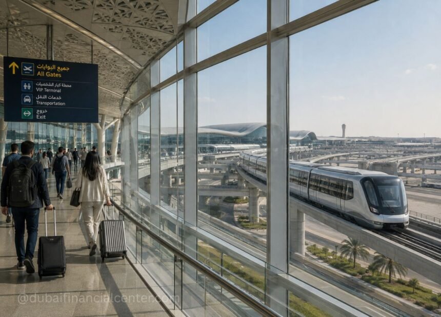 Al Maktoum International Airport’s 50km people mover system